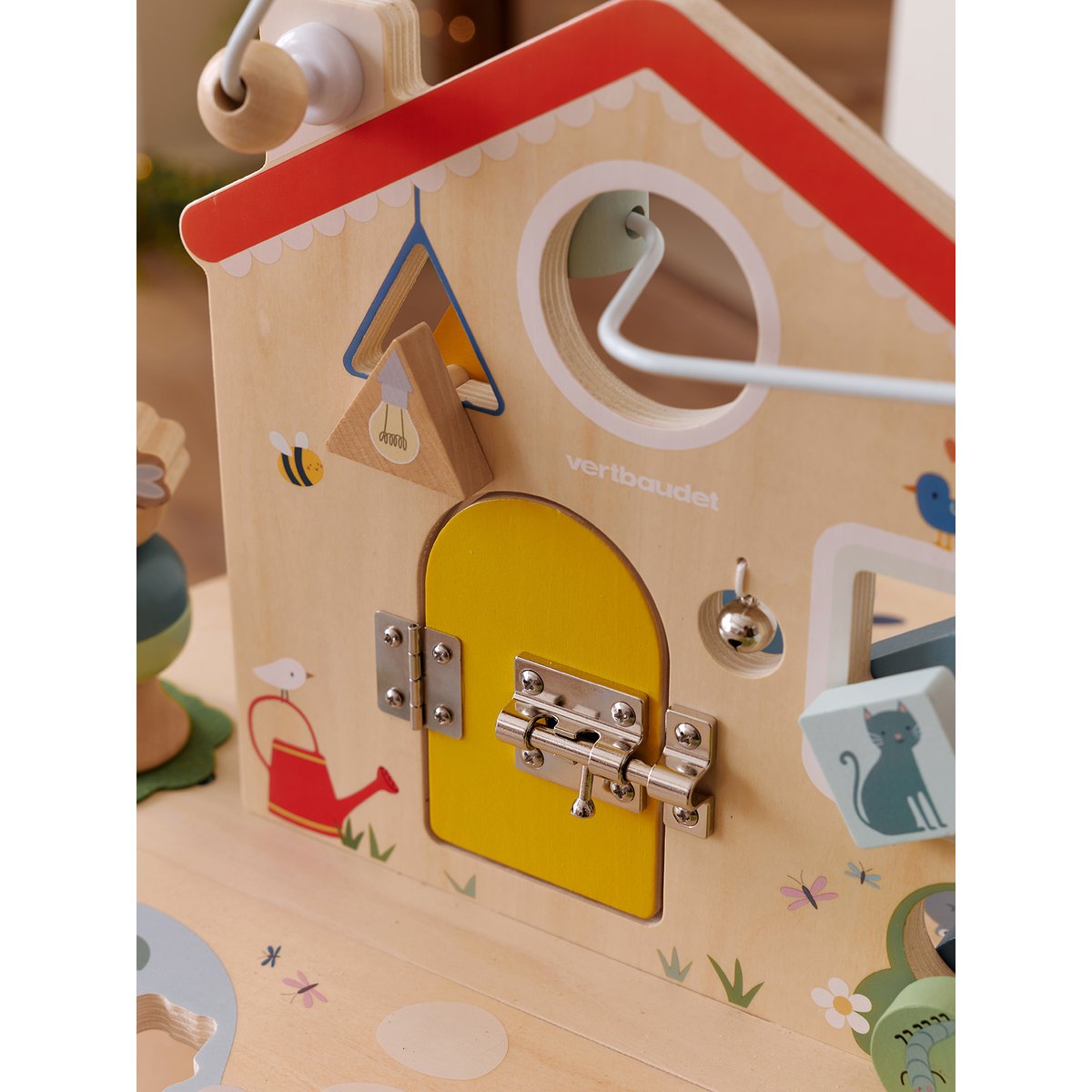 Table d'activités évolutive pliable en bois FSC® bois, VERTBAUDET