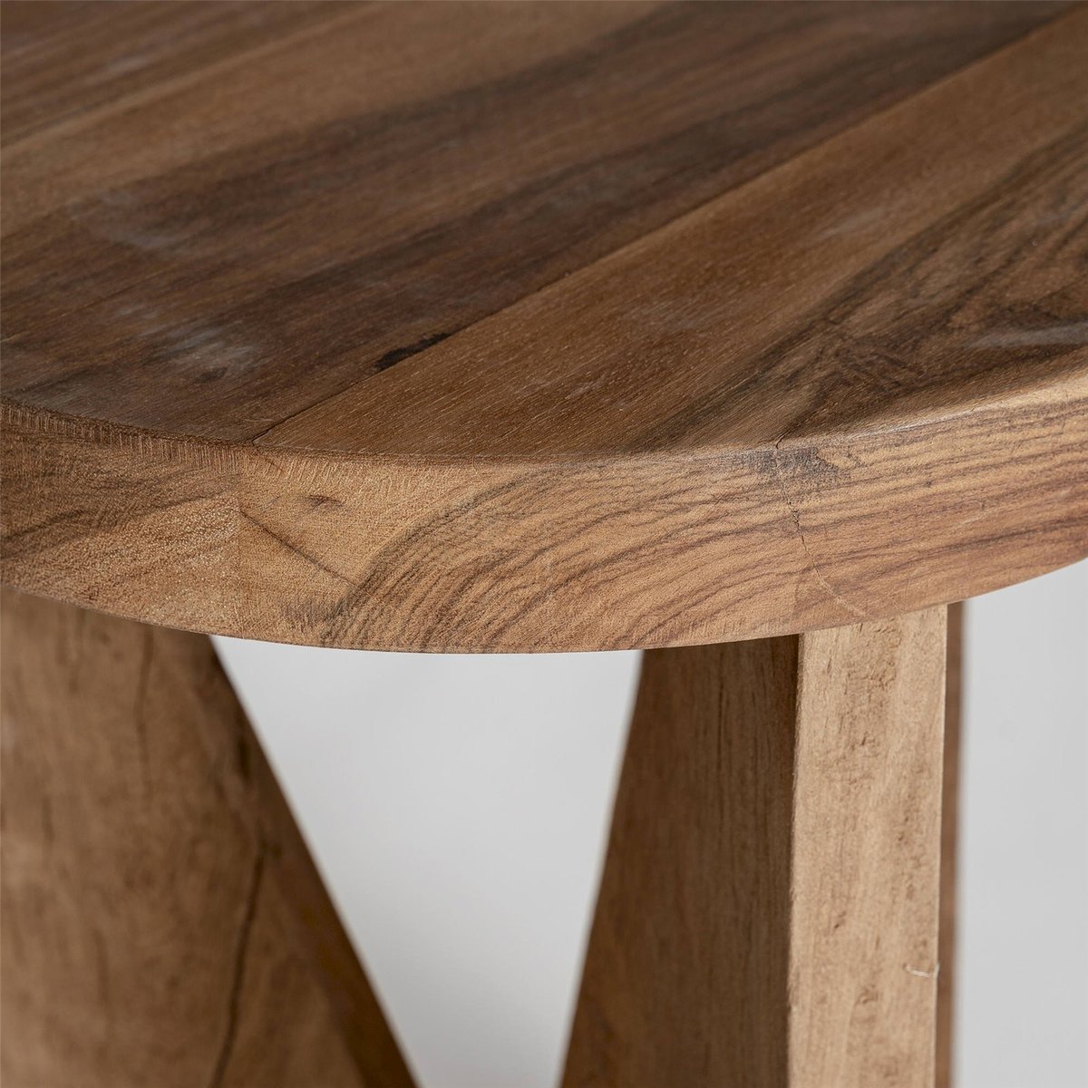 Table basse en bois recyclé style nordique marron bois naturel, RECOLLECTION