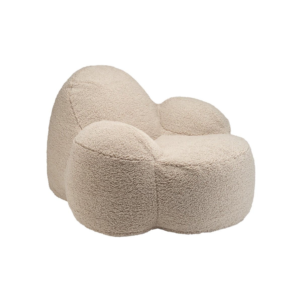 Momo Pouf Fauteuil Ado en Teddy biscuit, WIGIWAMA