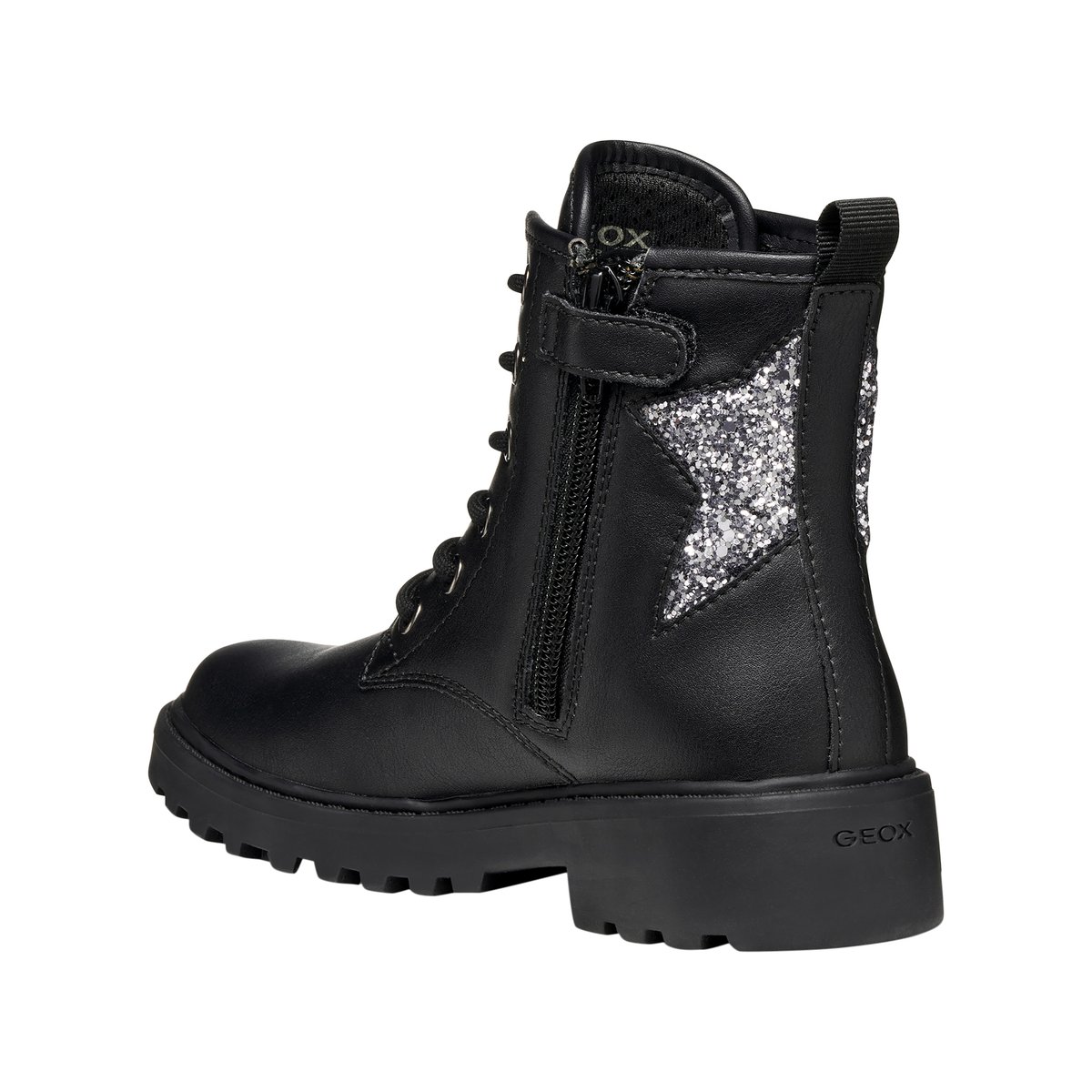 Bottines J CASEY noir/canon de fusil, GEOX