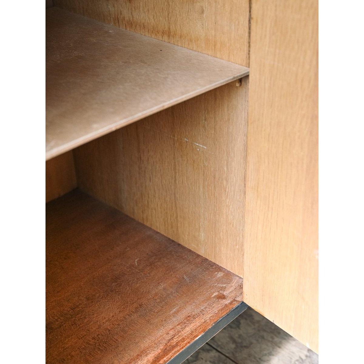 Commode scandinave en bois Olga N°1082 - Bon état bois clair, DEBONGOUT