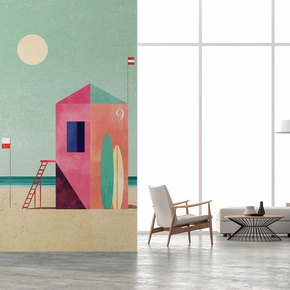 Papier peint poste 9 intissé, HEXOA