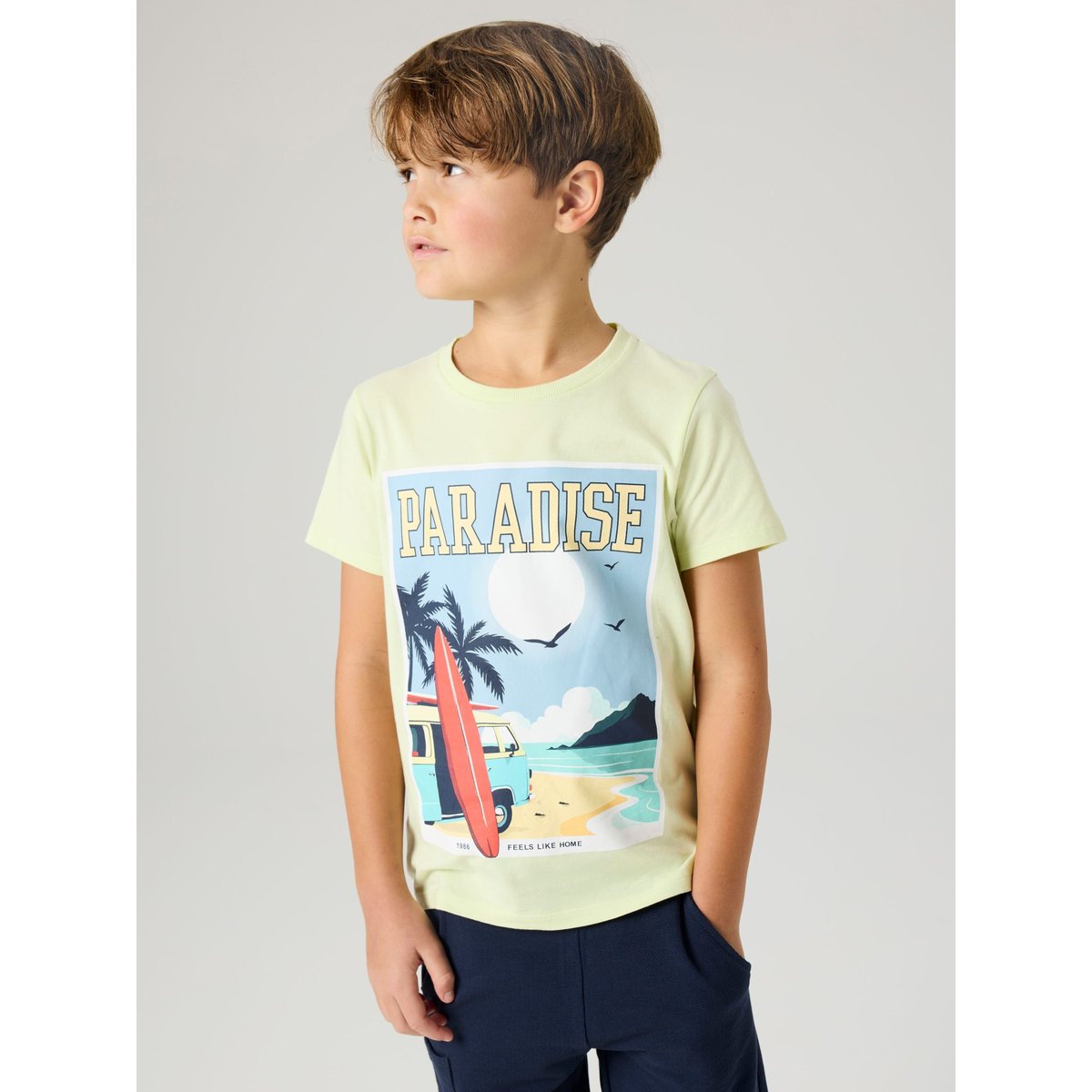 T-Shirt lime cream, NAME IT