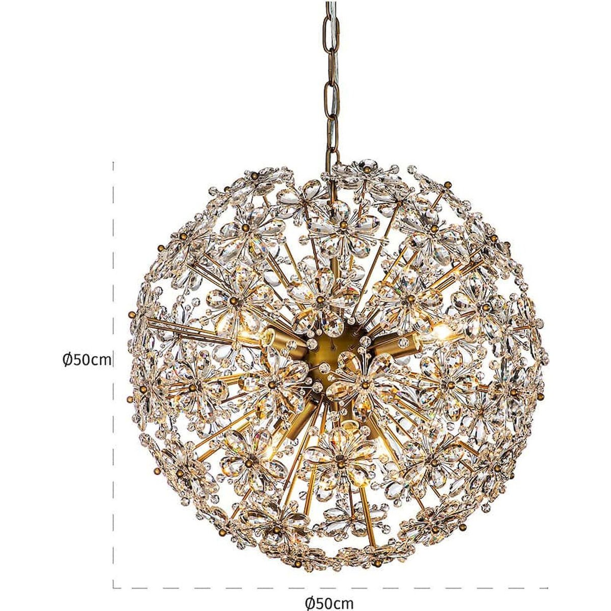 Suspension en cristal Cyntha Richmond Decoration bronze éclatant, RECOLLECTION