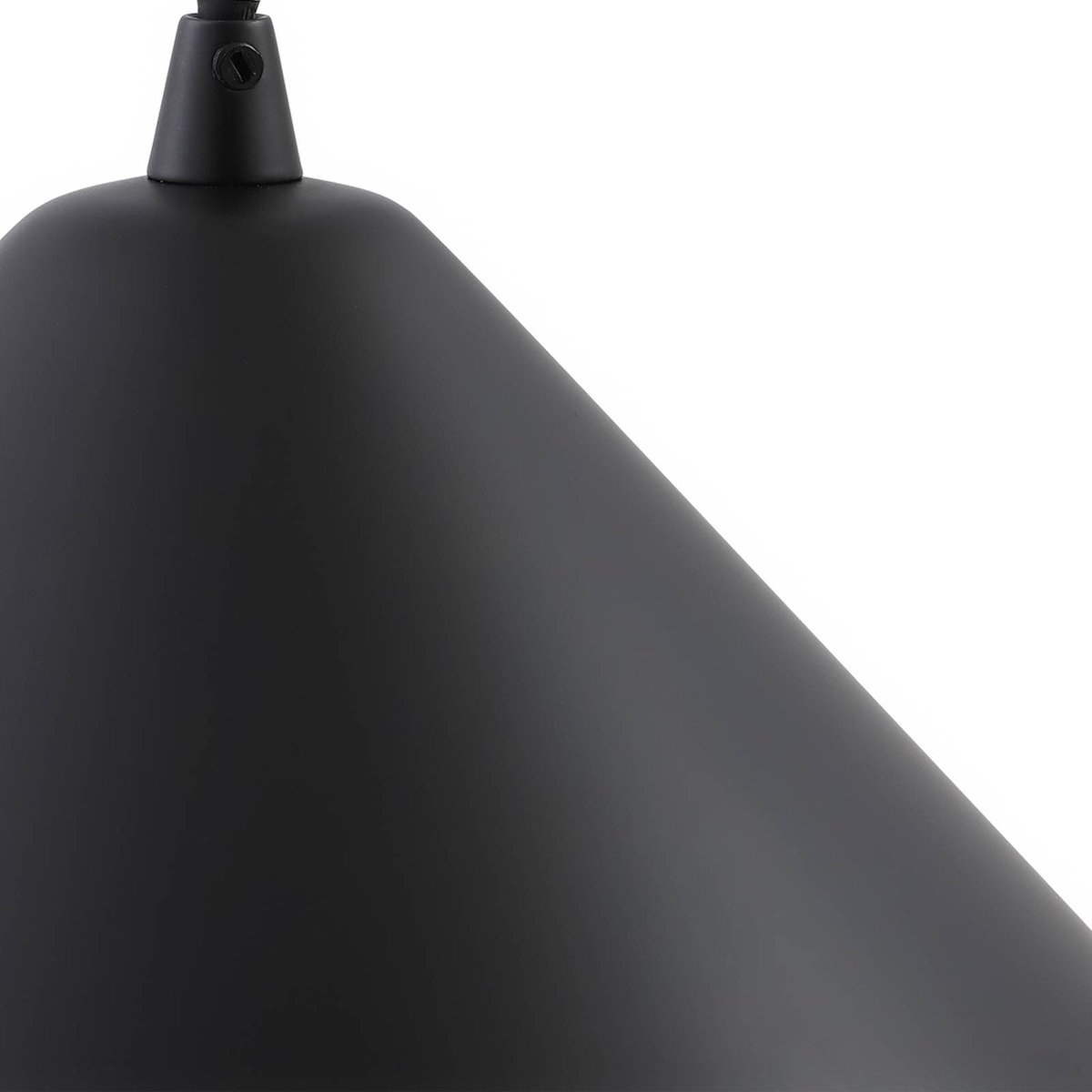 Suspension en métal moderne, Clarine noir, LINDBY