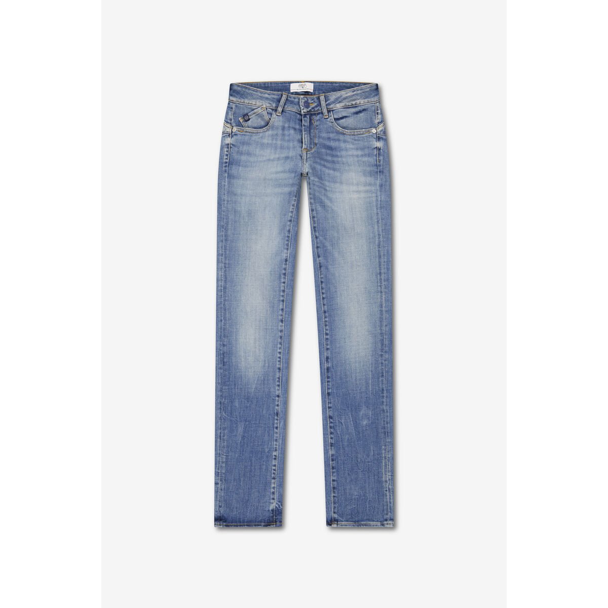 Jeans push-up droite PULP, longueur 34 blue, LE TEMPS DES CERISES