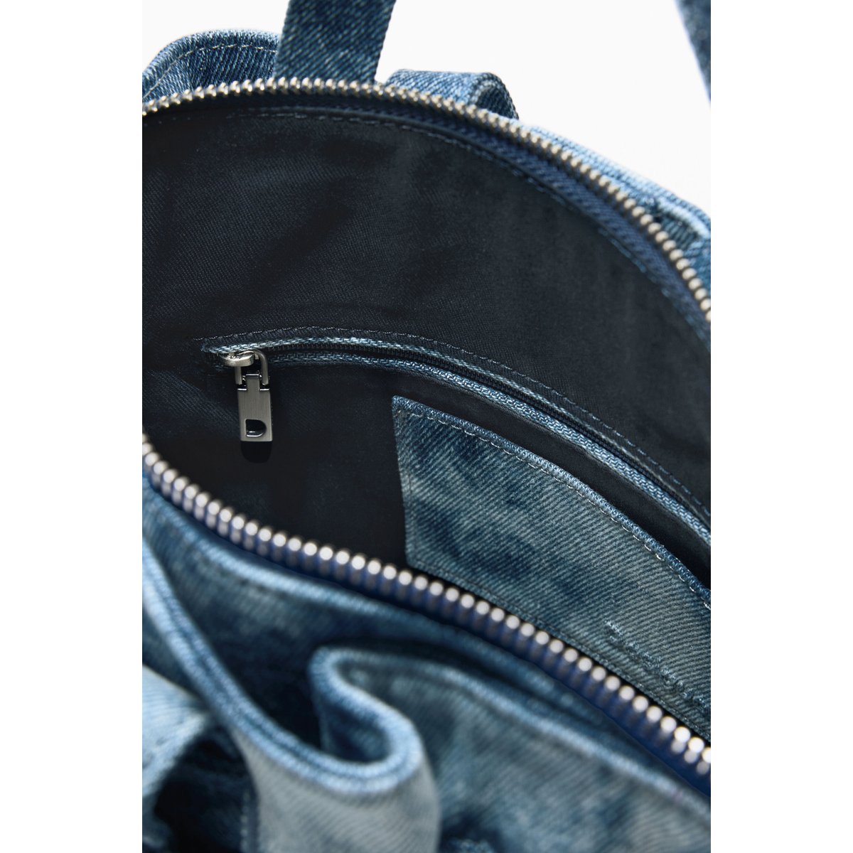 Petit sac à dos en denim bleu, DESIGUAL