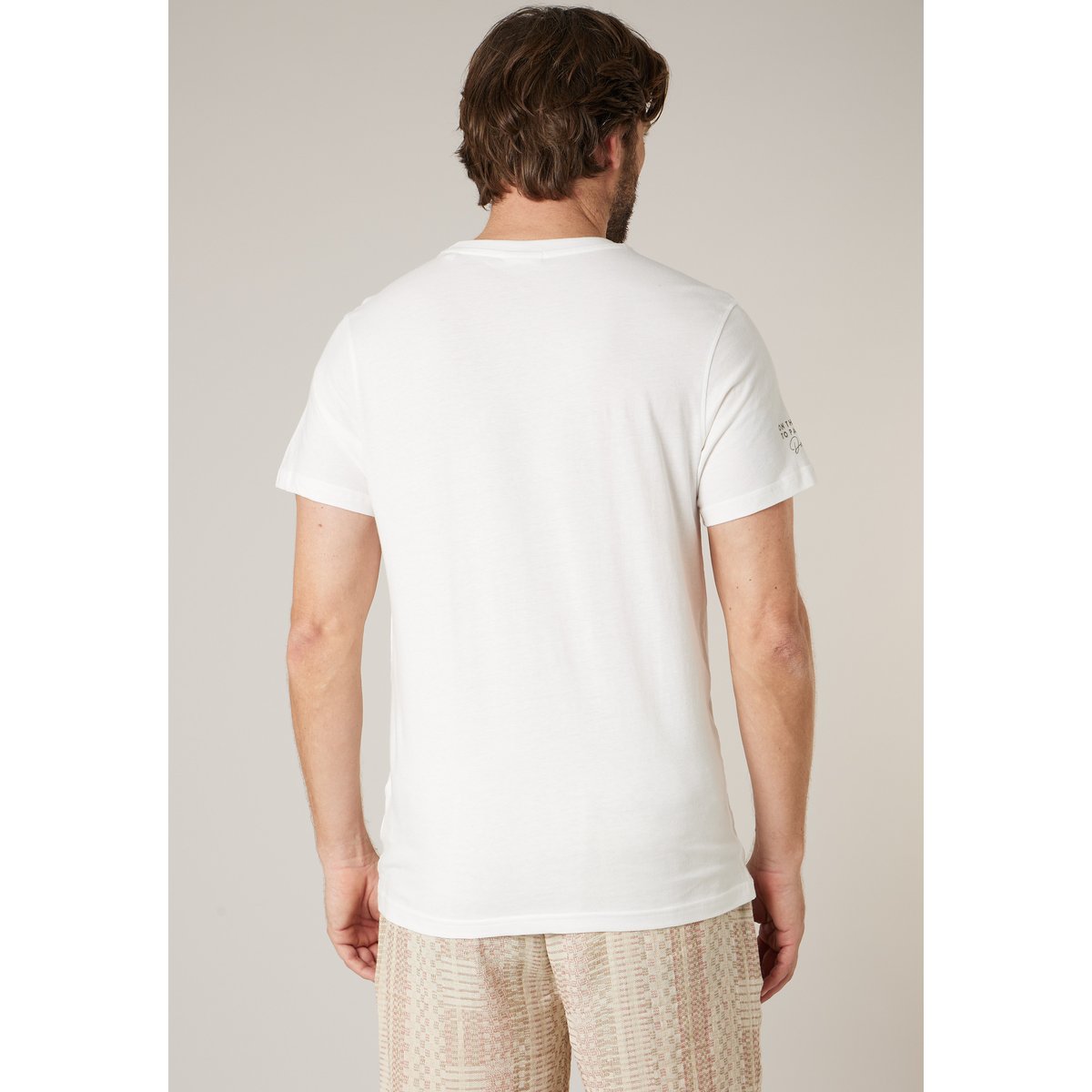 T-shirt homme coton SUNDERLAND natural, DEELUXE