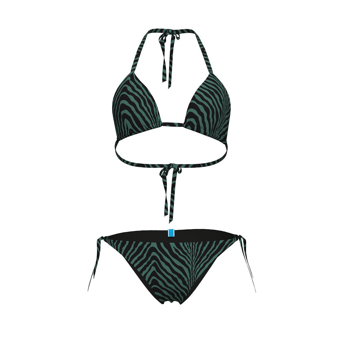 Maillot de bain 2 pièces BEACHWEAR imprimé vert/noir, ARENA