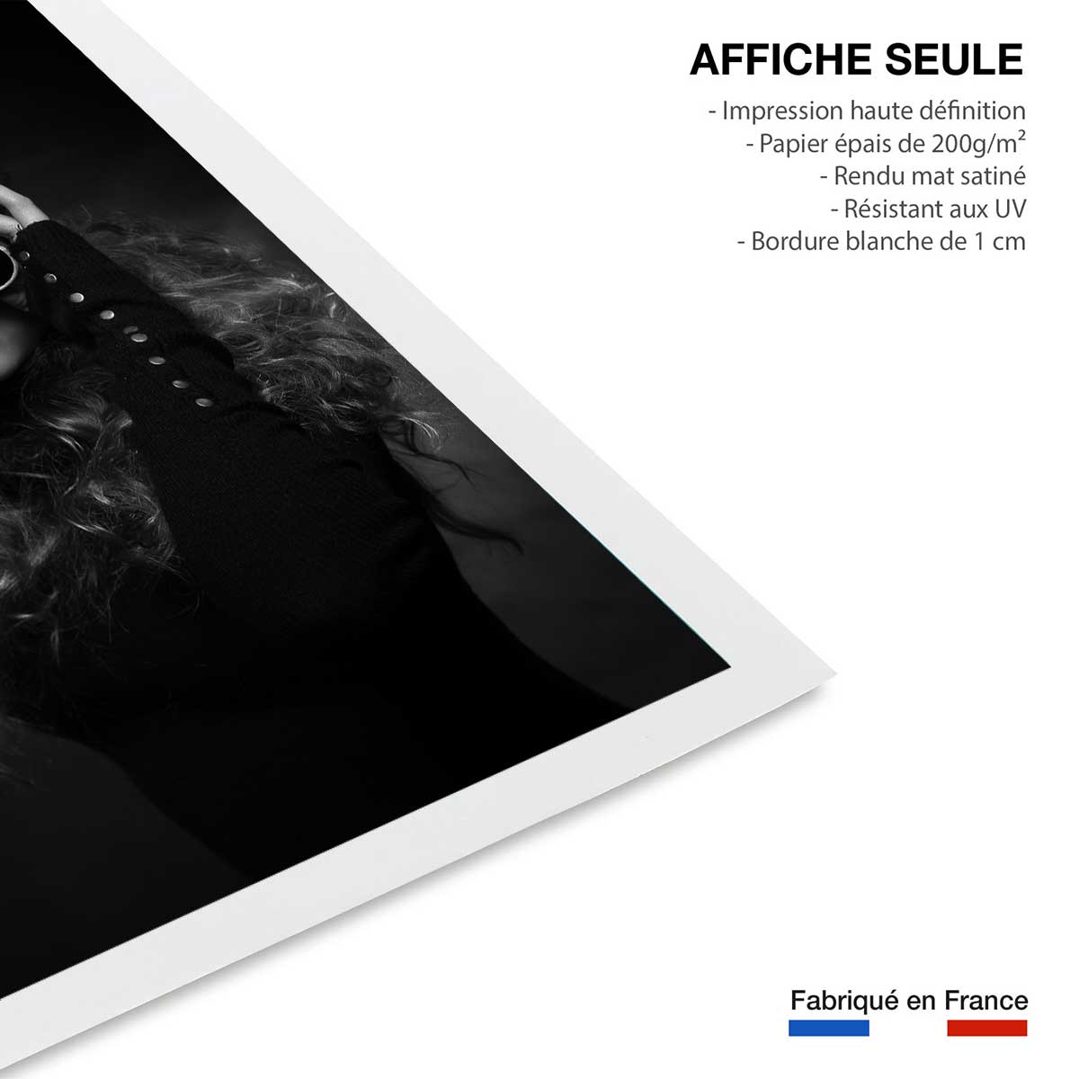 Affiche portrait de femme - Studio - Viki affiche seule, HEXOA