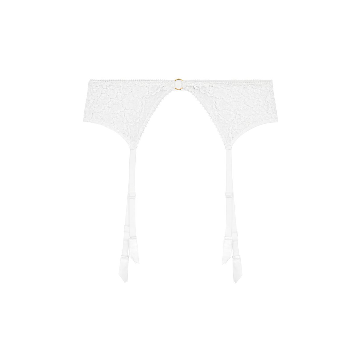 Porte-jarretelles Illusion Fauve noir, AUBADE