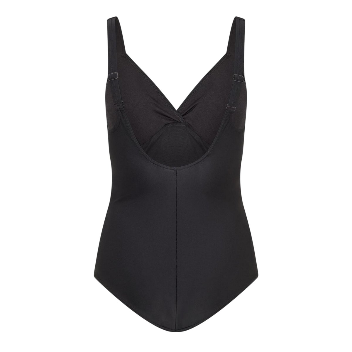 Maillot de bain 1 pièce uni style natation noir, SPEEDO