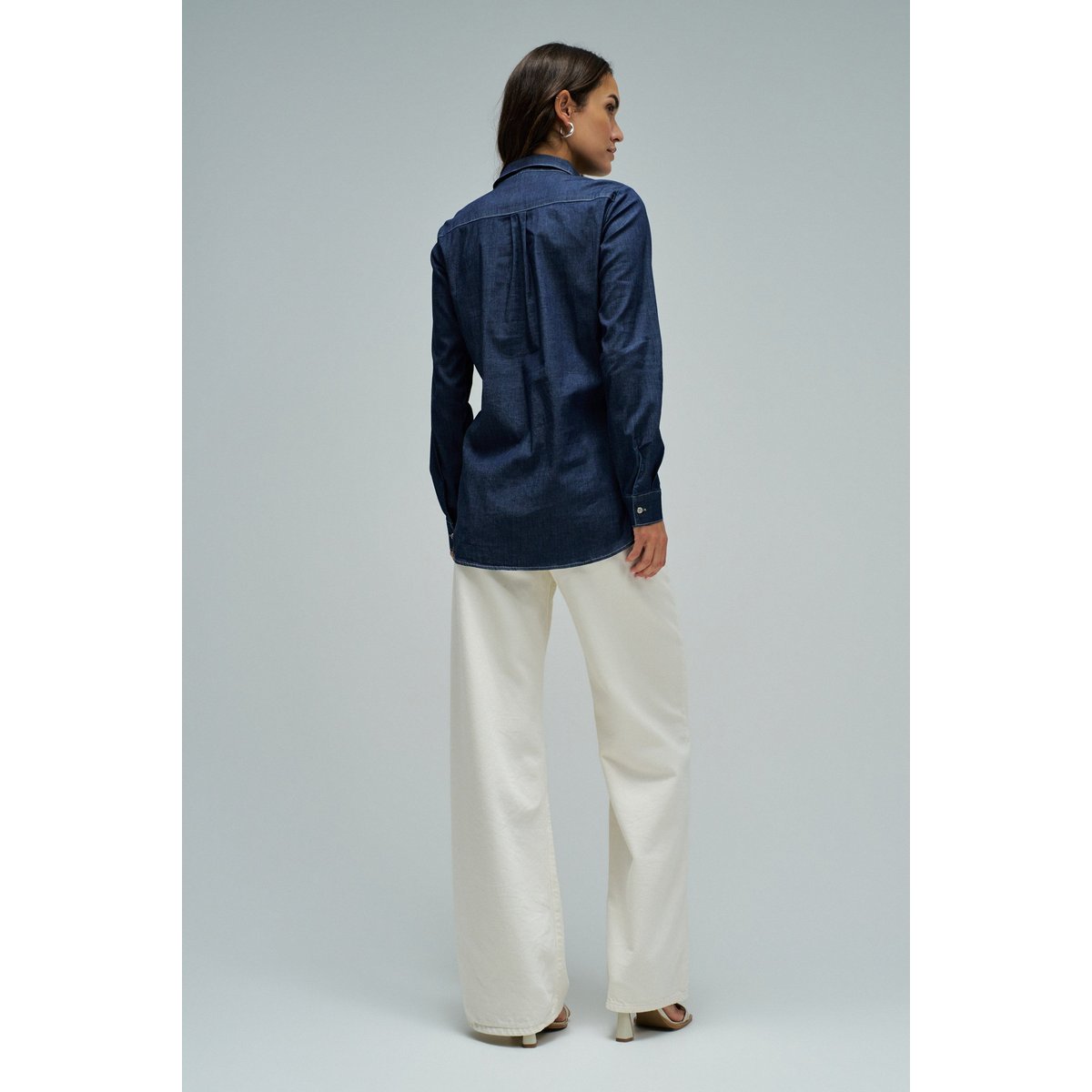 CHEMISE EN DENIM bleu foncé, SALSA JEANS
