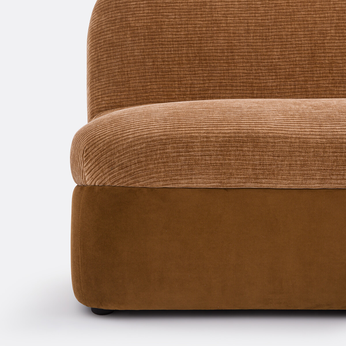 Banquette 2 places, velours, Ventis ocre, LA REDOUTE INTERIEURS