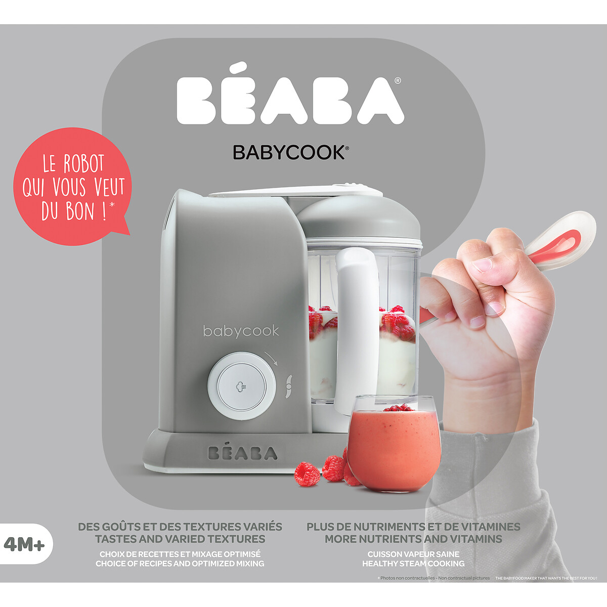Babycook solo robot cuiseur gris, BEABA
