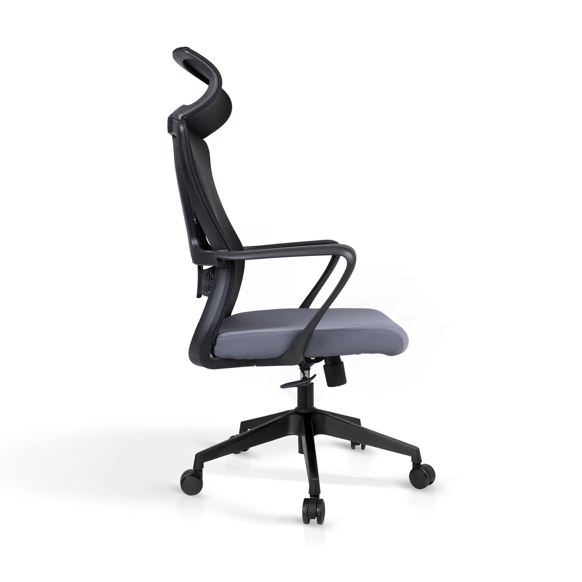 Chaise de bureau, ETHAN gris-noir, HISPANOHOGAR