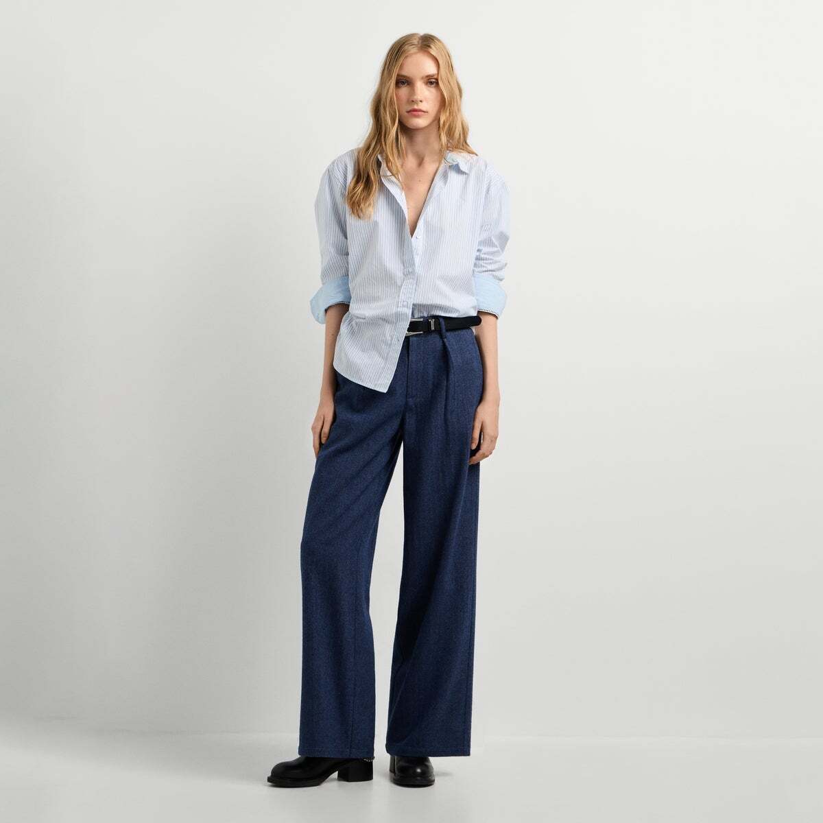 Chemise Coupe Ample En Popeline horizon bleu, PEPE JEANS
