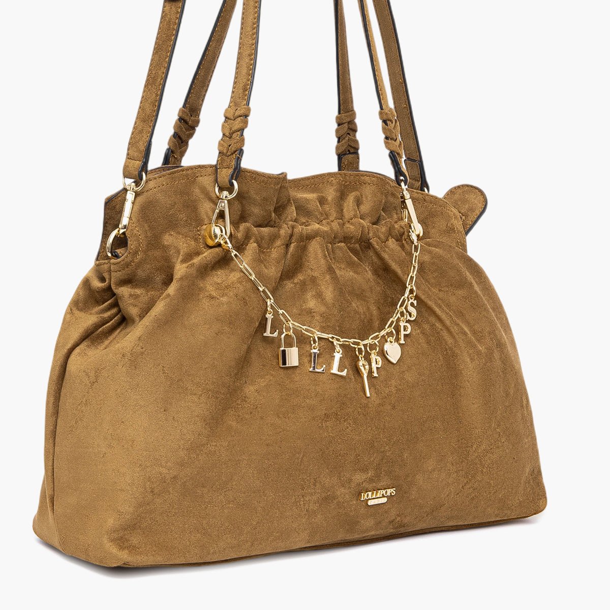 Sac shopper M  Teana camel,doré, LOLLIPOPS