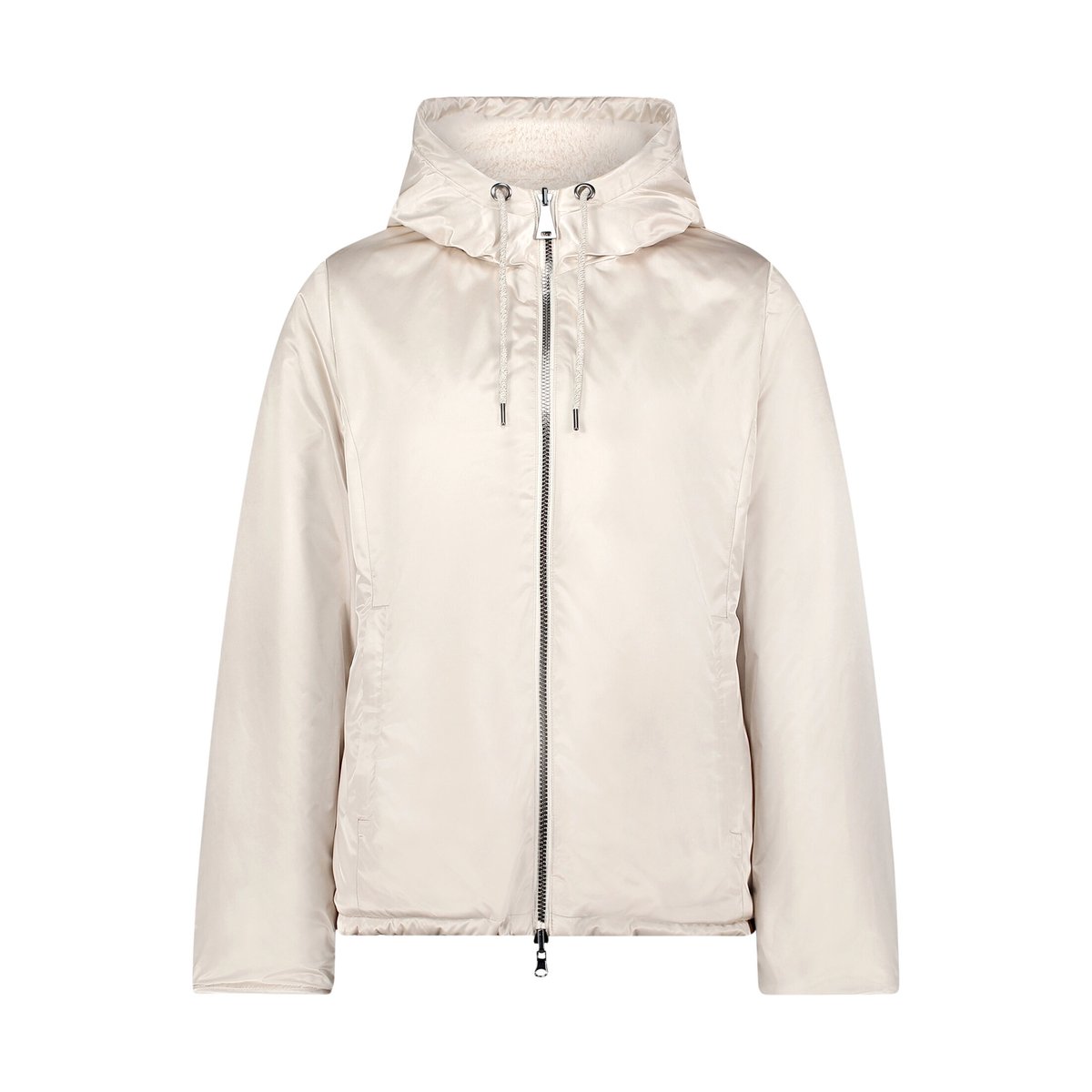 Veste réversible à capuche silky beige, BETTY BARCLAY
