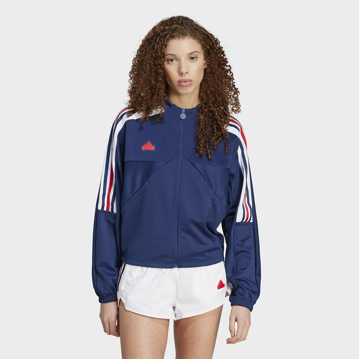 Veste de survêtement zippée TIRO CUT 3 bandes bleu, ADIDAS SPORTSWEAR