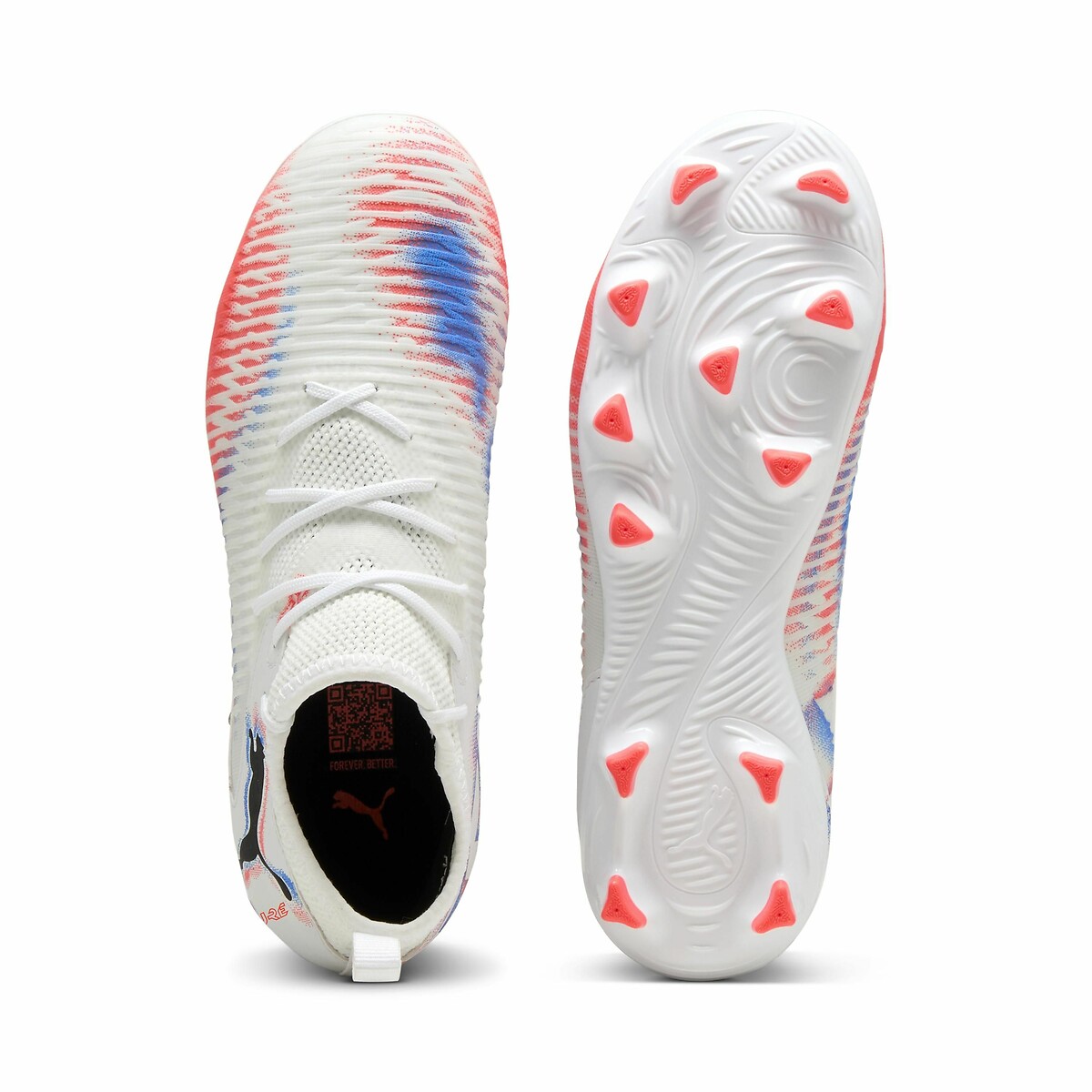 Tacchetti Future 8 Match FG/AG bianco / nero / rosso, PUMA