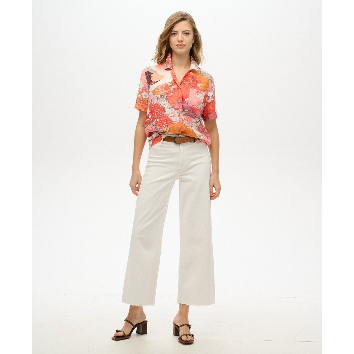 Chemise Beach Resort corail kam, SUPERDRY