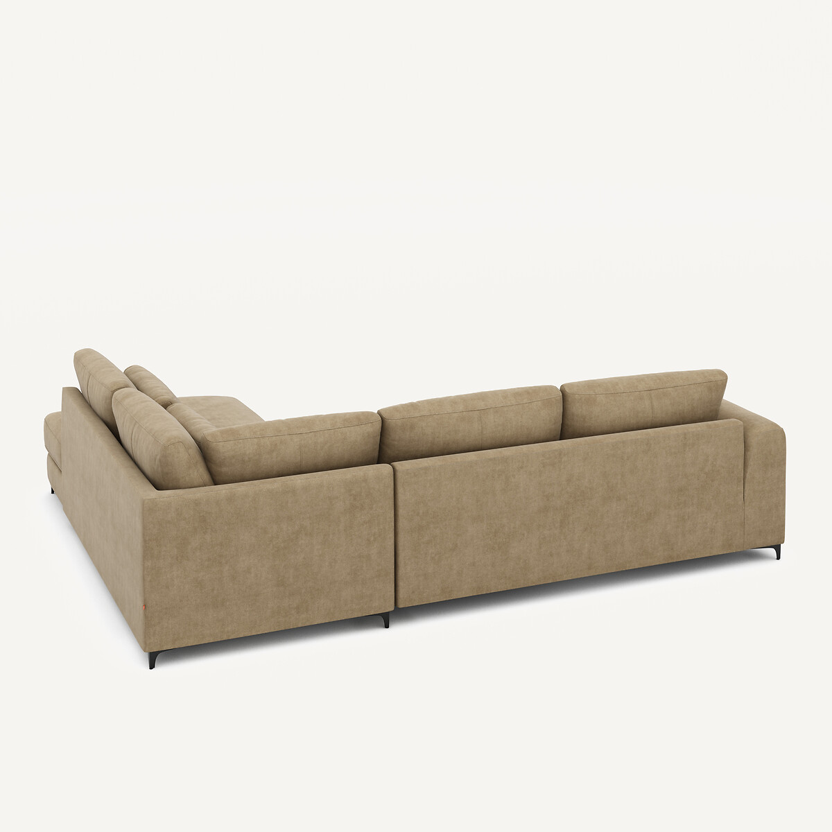 Angle droit convertible, en velours stonewashed, Marsile gris shiitaké, AM.PM