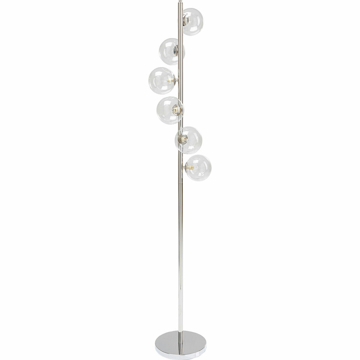 Floor Lamp Scal Balls Chrome 160cm silver-coloured, KARE DESIGN