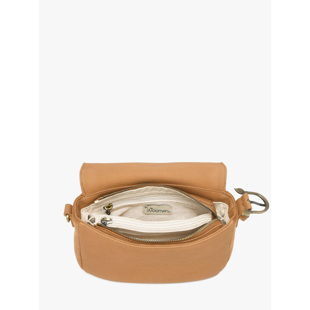 Sac bandoulière Ellebore camel, WOOMEN