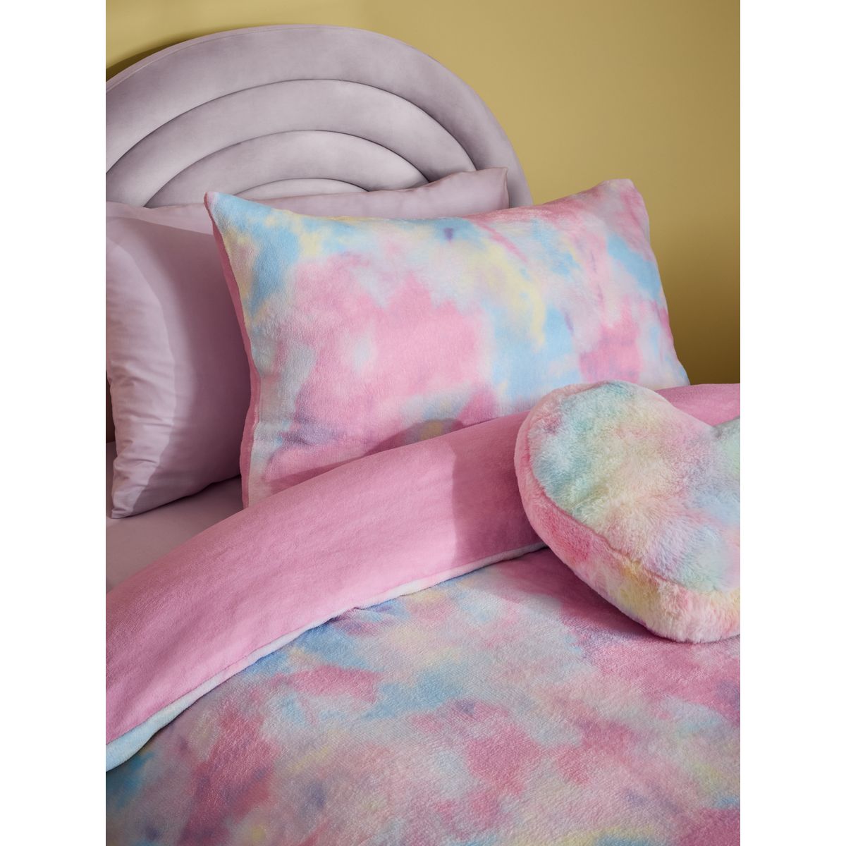Taie d'oreiller et housse de couette polaire multi ombre, NEXT