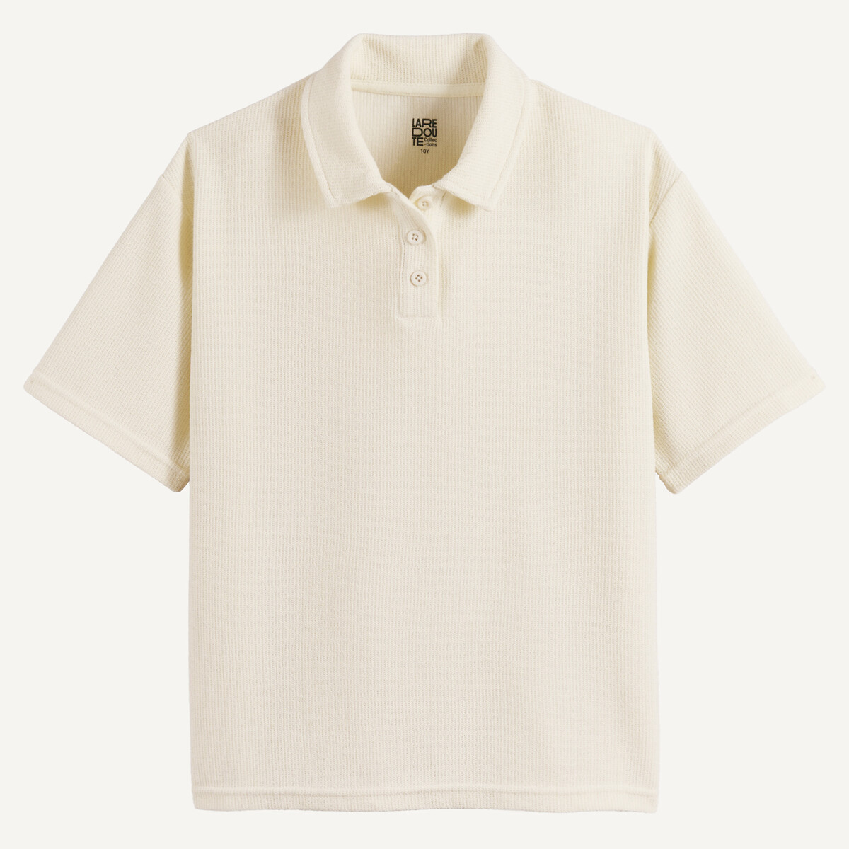 Polo manches courtes ecru, LA REDOUTE COLLECTIONS