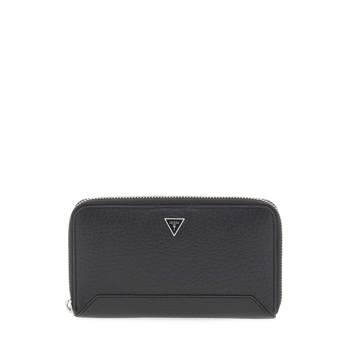 Mini Portefeuille Barcellona Cuir Véritable noir, GUESS