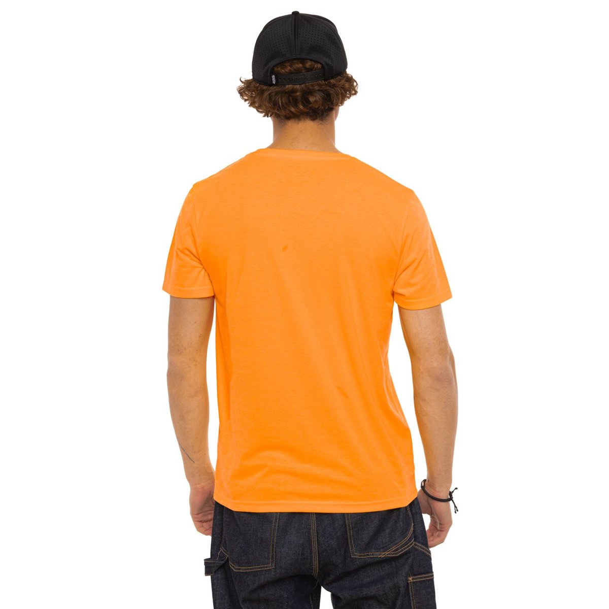Tee shirt microfibre NEO orange/noir, VON DUTCH