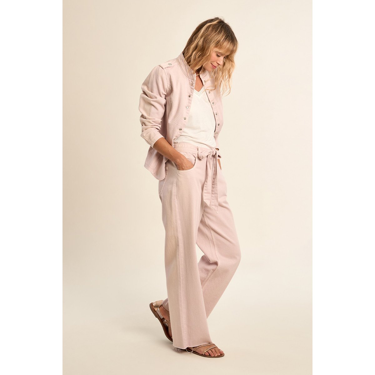 Veste en denim, officier rose, MOLLY BRACKEN