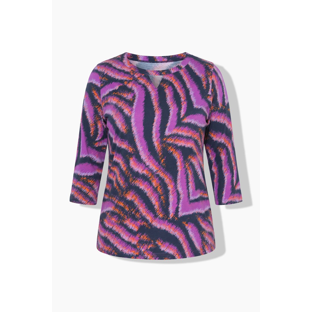 T-shirt motif animal, coupe Classic Fit marine, ULLA POPKEN