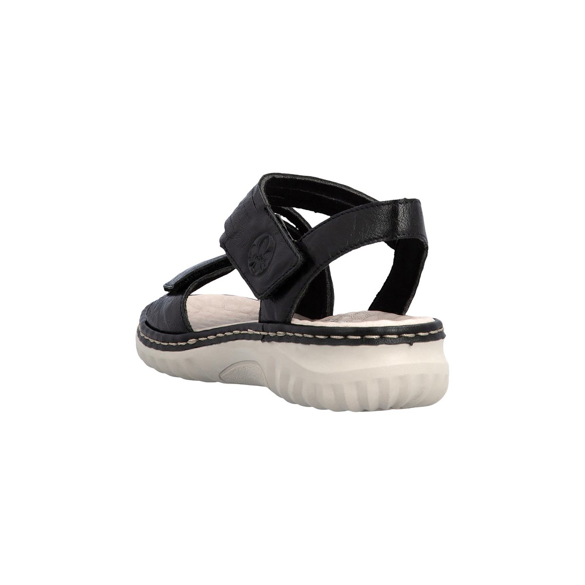 Sandales Cuir noir, RIEKER