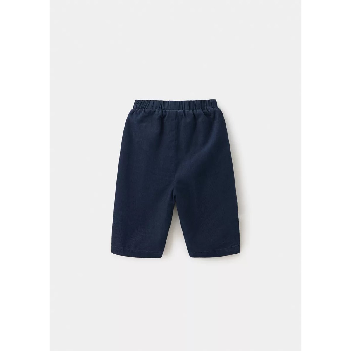 Pantalon velours côtelé à coutures bleu marine, MANGO BABY