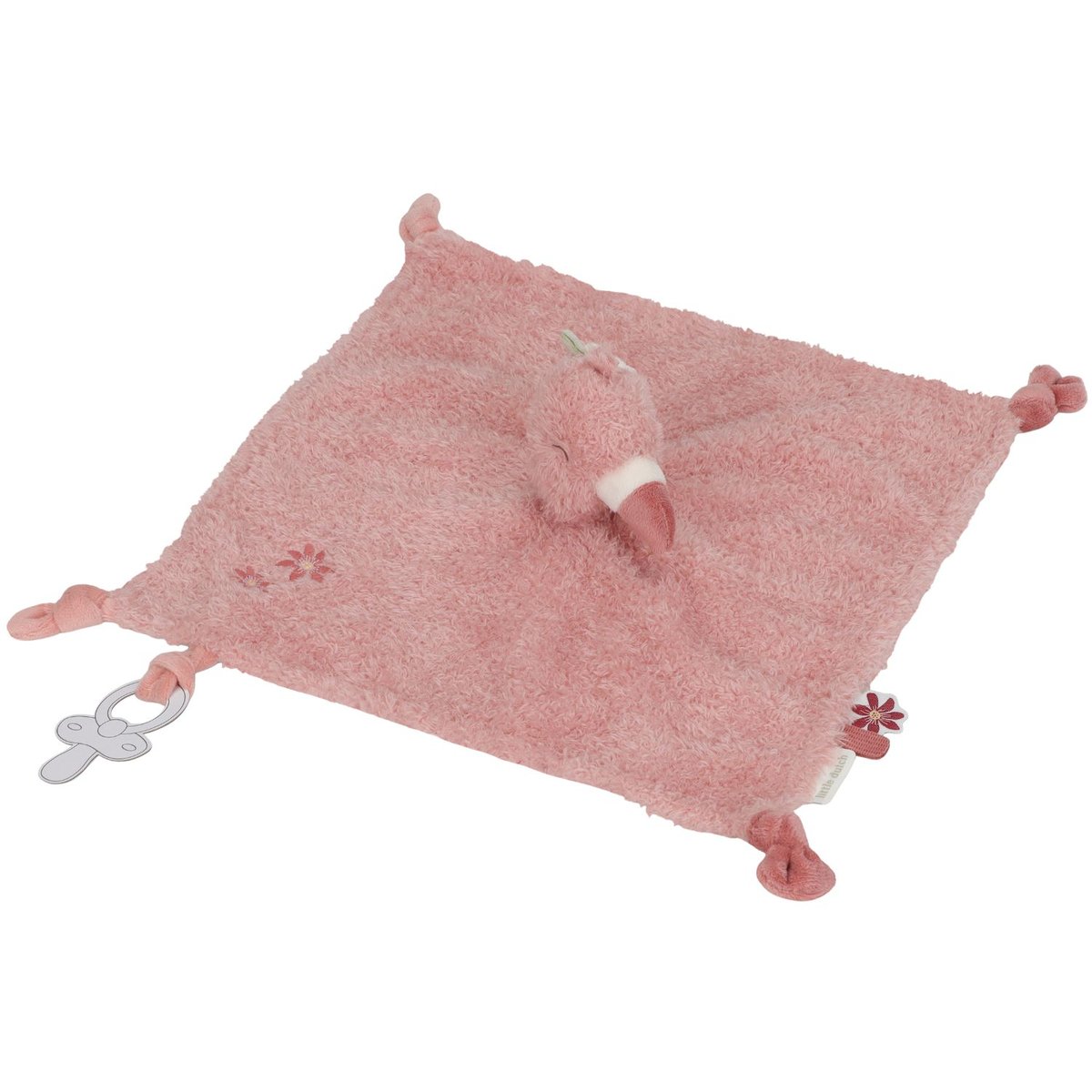 Doudou attache sucette rose, LITTLE DUTCH