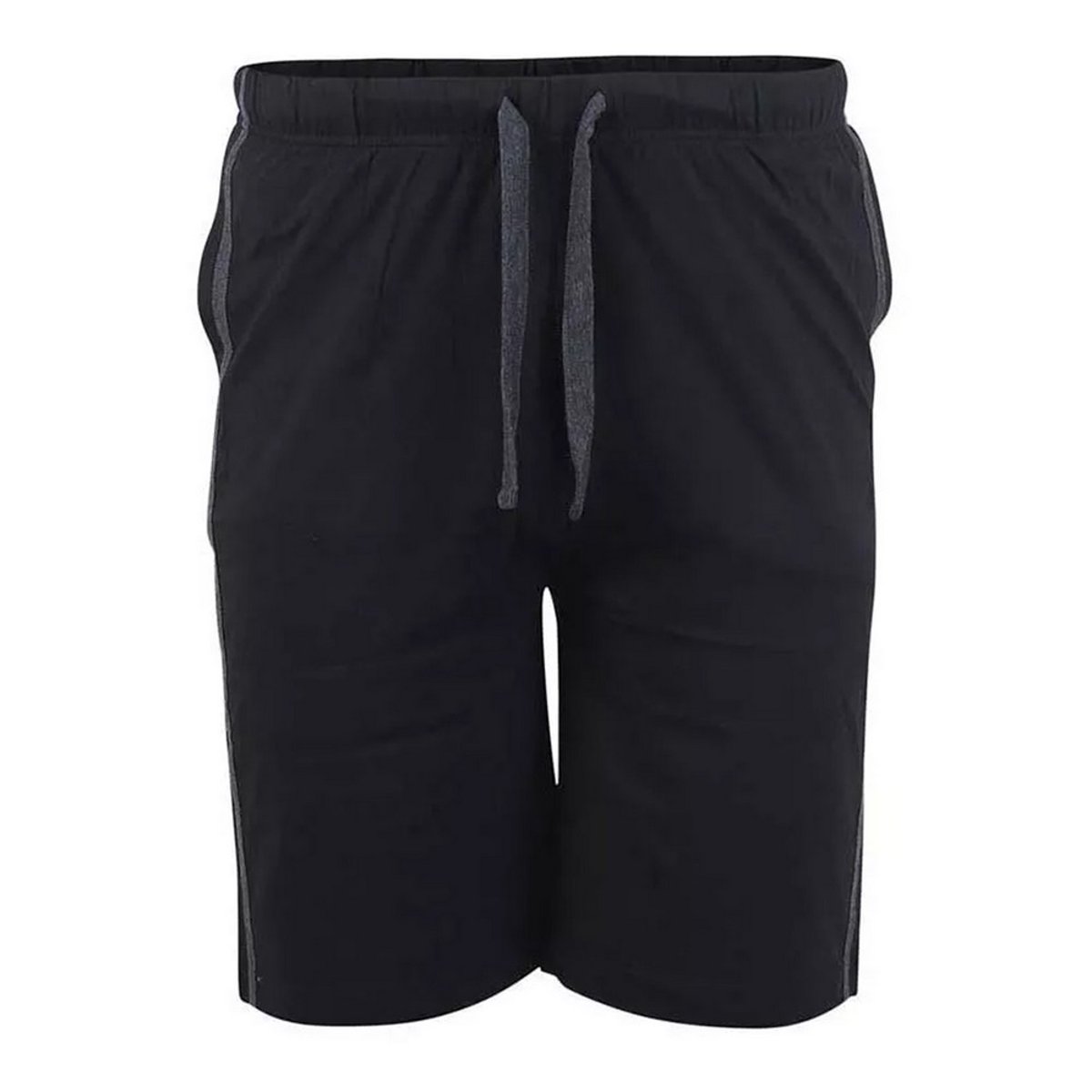 Lot de 2 shorts à taille élastiquée grande taille RYAN noir / gris charbon, DUKE