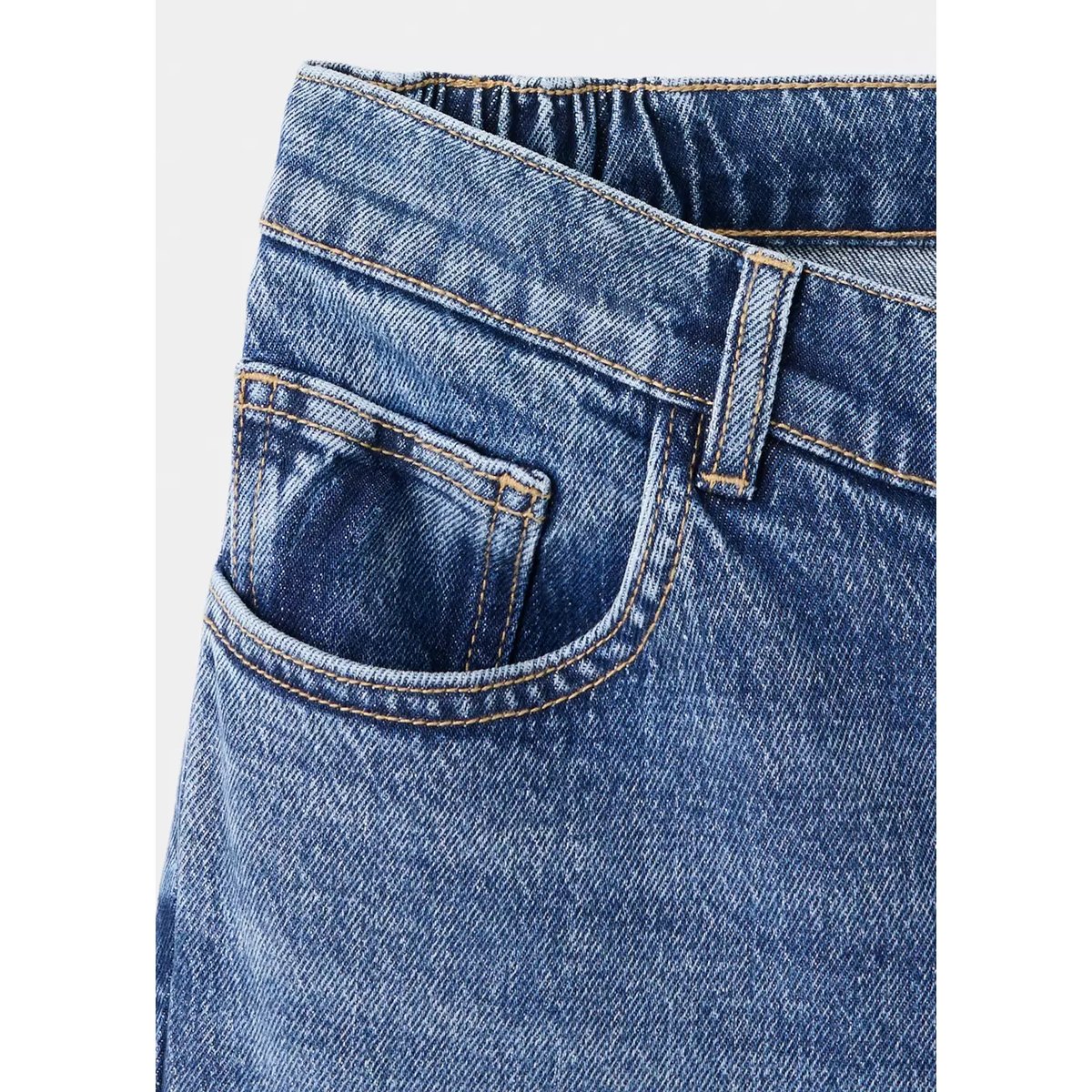 Jean de grossesse droit bleu foncé, MANGO