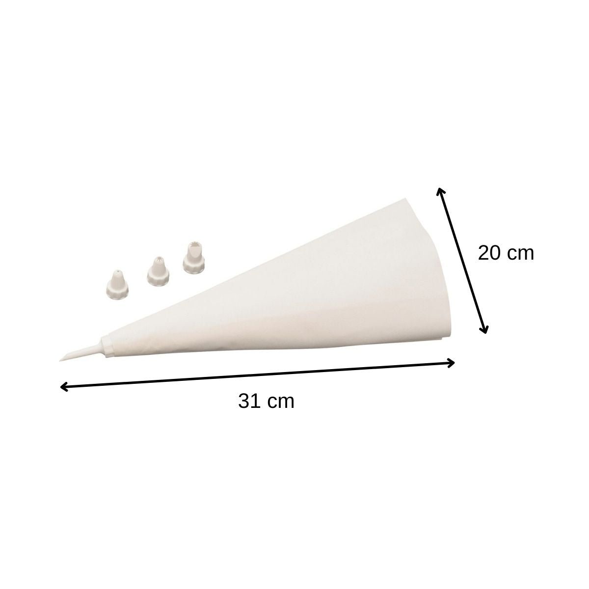 Set de 2 ustensiles de pâtisserie poche à douille SMART PASTRY blanc, ZENKER