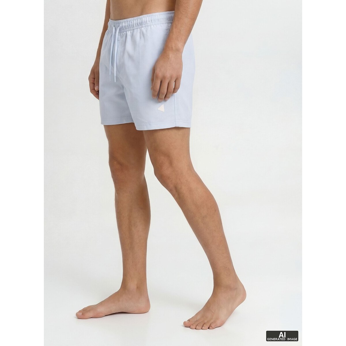 Short de bain avec badge bleu ciel, JACK & JONES