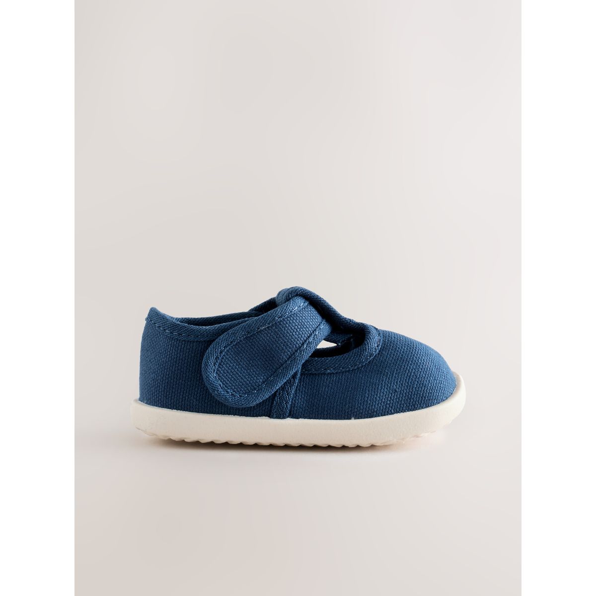 Chaussures souples bébé modèle salomé bleu marine, NEXT