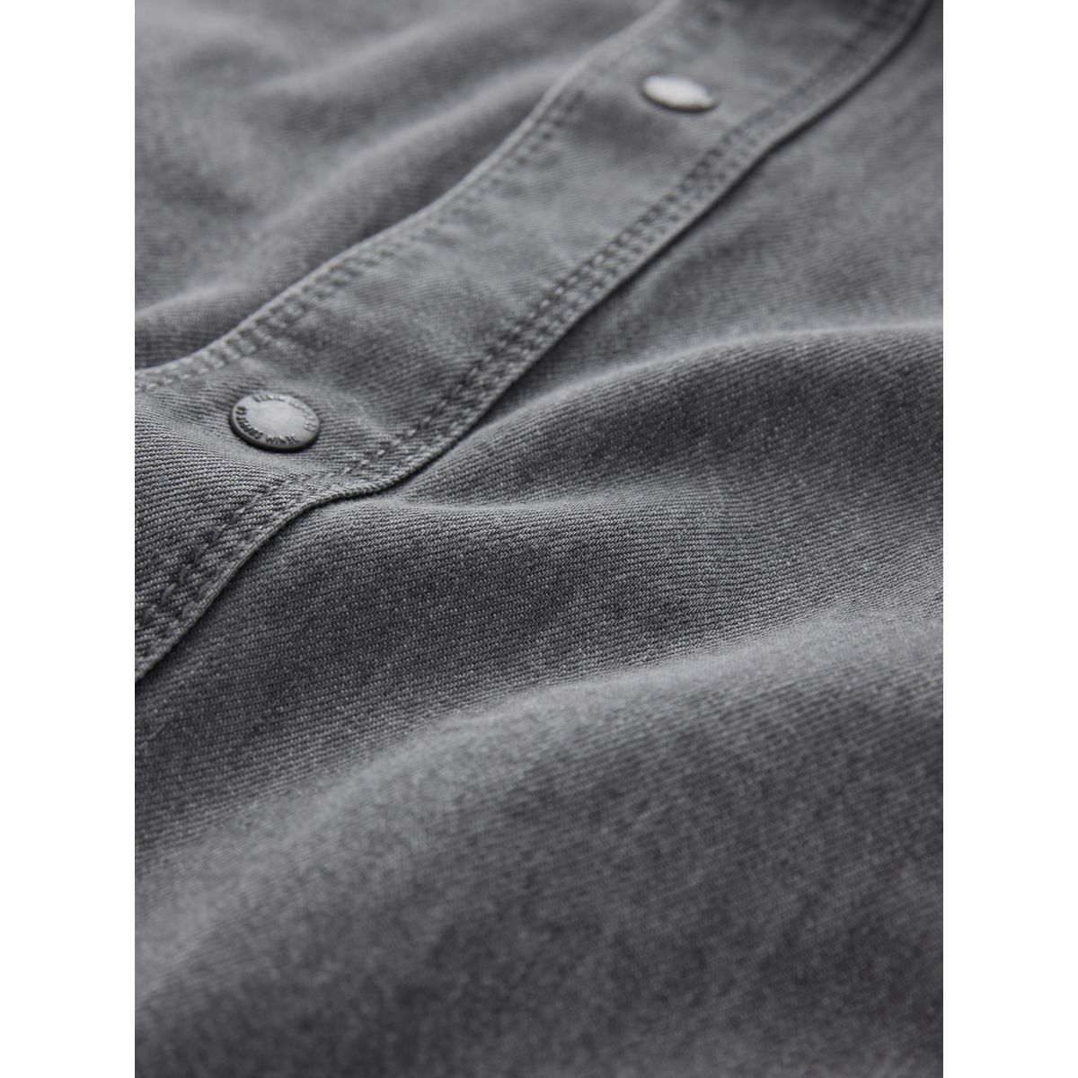 Chemise western en denim à manches longues gris, NEXT