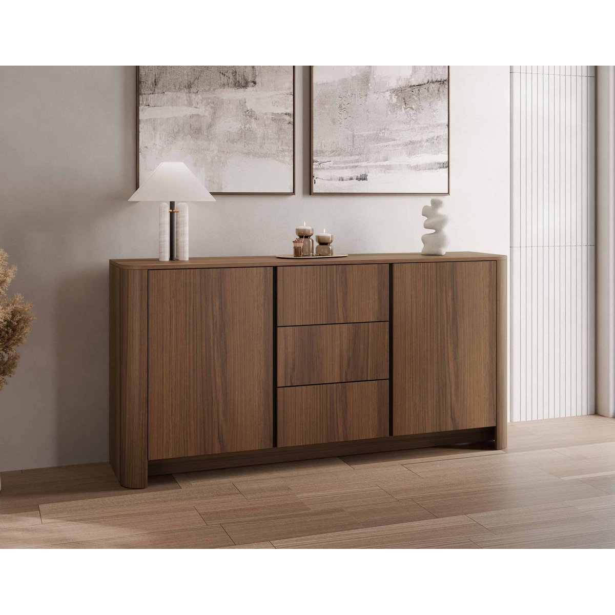Buffet - YOURI effet noyer, LISA DESIGN