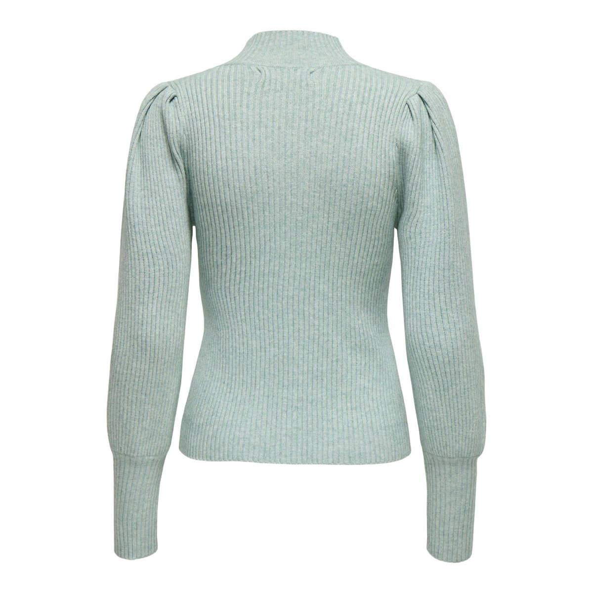 Pull manches ballon, col rond gray mist, ONLY