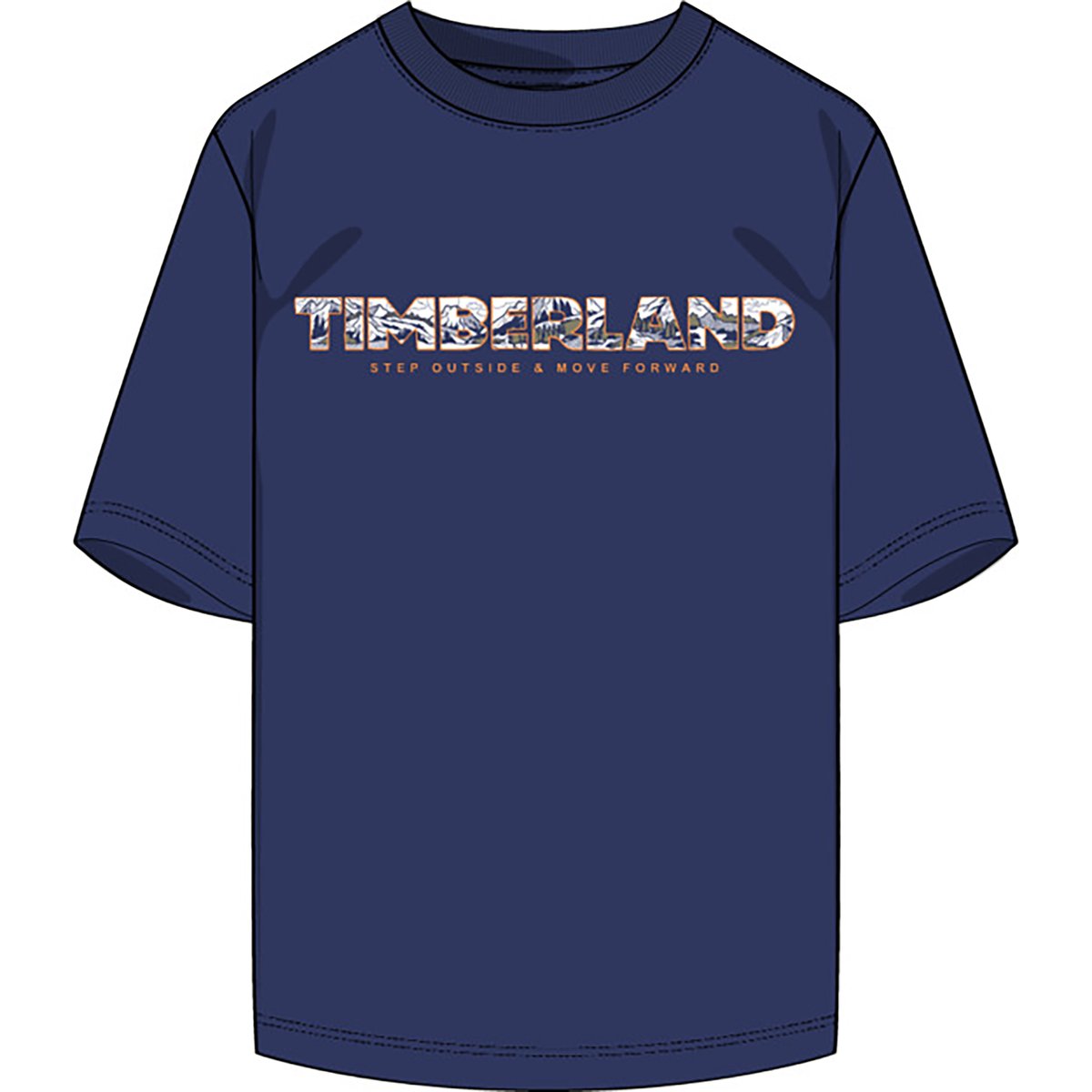 T-shirt ampia in jersey medieval blue, TIMBERLAND