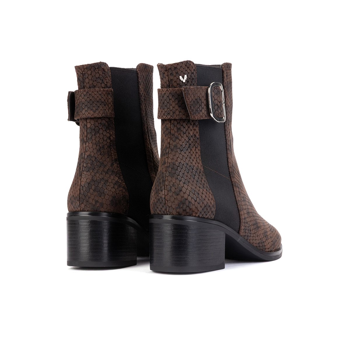 Bottines à talon cuir Zinnia testa, MARTINELLI