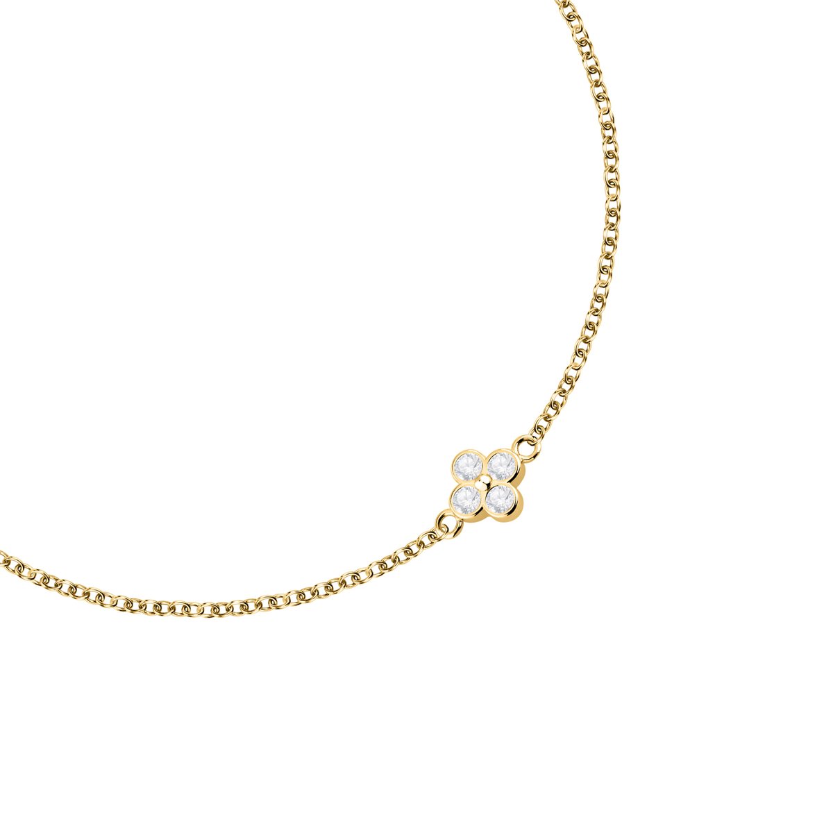 Bracelet FLOWER SYMBOL or jaune, LA PETITE STORY
