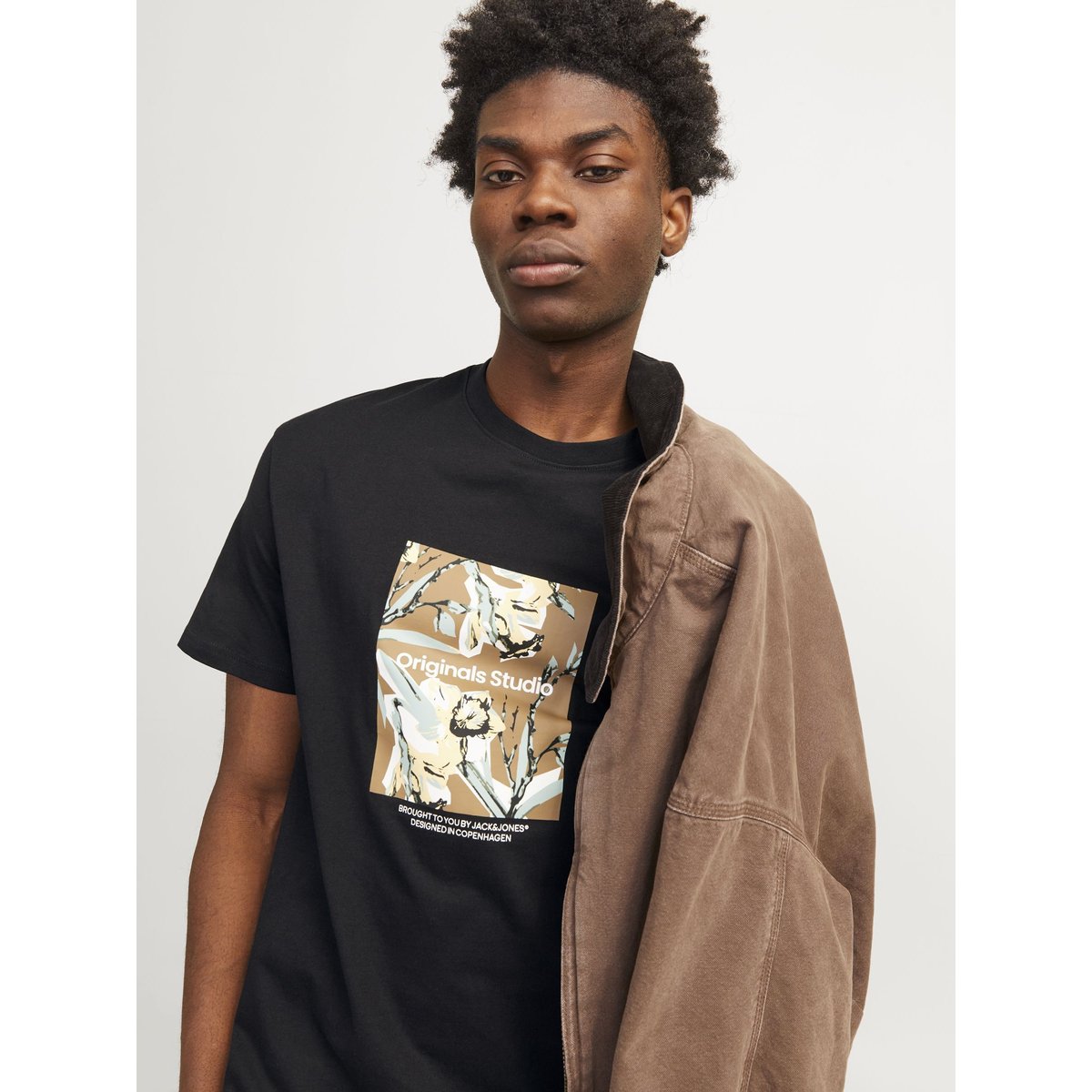 T-Shirt noire - black, JACK & JONES